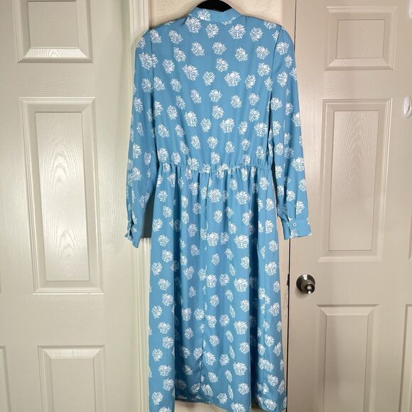 Women's THE GOLDEN GIRLS by ABC Studios Floral Dress Size Small Midi Blue - Picture 2 of 11